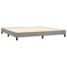 Pat box spring cu saltea, gri deschis, 200x200 cm, catifea - WALTI WALTI