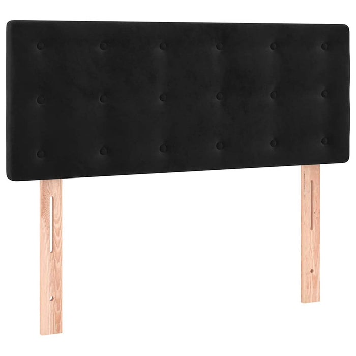 Pat box spring cu saltea, negru, 80x200 cm, catifea - WALTI WALTI