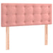Pat box spring cu saltea, roz, 90x190 cm, catifea - WALTI WALTI