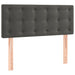 Pat box spring cu saltea, gri închis, 90x200 cm, catifea - WALTI WALTI