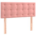 Pat box spring cu saltea, roz, 100x200 cm, catifea - WALTI WALTI