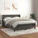 Pat box spring cu saltea, gri închis, 140x190 cm, catifea - WALTI WALTI
