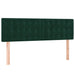 Pat box spring cu saltea, verde închis, 140x190 cm, catifea - WALTI WALTI