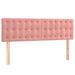 Pat box spring cu saltea, roz, 140x190 cm, catifea - WALTI WALTI