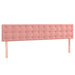 Pat box spring cu saltea, roz, 160x200 cm, catifea - WALTI WALTI