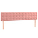 Pat box spring cu saltea, roz, 200x200 cm, catifea - WALTI WALTI