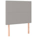 Pat box spring cu saltea, gri deschis, 90x200 cm, textil - WALTI WALTI