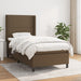 Pat box spring cu saltea, maro închis, 90x190 cm, textil - WALTI WALTI