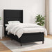 Pat box spring cu saltea, negru, 90x200 cm, textil - WALTI WALTI