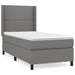 Pat box spring cu saltea, gri închis, 100x200 cm, textil - WALTI WALTI