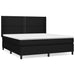 Pat box spring cu saltea, negru, 160x200 cm, textil - WALTI WALTI