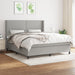 Pat continental, gri deschis, 180x200 cm, material textil - WALTI WALTI