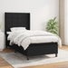 Pat box spring cu saltea, negru, 80x200 cm, textil - WALTI WALTI