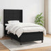 Pat box spring cu saltea, negru, 90x190 cm, textil - WALTI WALTI