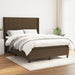 Pat box spring cu saltea, maro închis, 140x200 cm, textil - WALTI WALTI