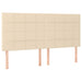 Pat box spring cu saltea, crem, 160x200 cm, material textil - WALTI WALTI