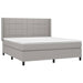 Pat continental, gri deschis, 180x200 cm, material textil - WALTI WALTI