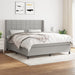 Pat continental, gri deschis, 180x200 cm, material textil - WALTI WALTI
