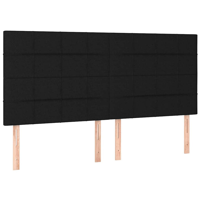 Pat box spring cu saltea, negru, 180x200 cm, catifea - WALTI WALTI