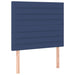 Pat box spring cu saltea, albastru, 80x200 cm, textil - WALTI WALTI