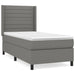 Pat box spring cu saltea, gri închis, 90x200 cm, textil - WALTI WALTI