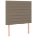 Pat box spring cu saltea, gri taupe, 100x200 cm, textil - WALTI WALTI