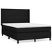 Pat box spring cu saltea, negru, 140x200 cm, textil - WALTI WALTI