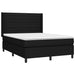 Pat box spring cu saltea, negru, 140x200 cm, textil - WALTI WALTI