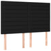 Pat box spring cu saltea, negru, 140x200 cm, textil - WALTI WALTI