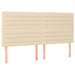 Pat box spring cu saltea, crem, 160x200 cm, material textil - WALTI WALTI
