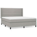 Pat continental, gri deschis, 180x200 cm, material textil - WALTI WALTI