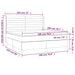 Pat box spring cu saltea, negru, 180x200 cm, catifea - WALTI WALTI