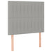 Pat box spring cu saltea, gri deschis, 90x190 cm, textil - WALTI WALTI