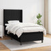Pat box spring cu saltea, negru, 90x200 cm, textil - WALTI WALTI