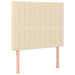 Pat box spring cu saltea, crem, 90x200 cm, textil - WALTI WALTI