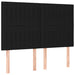 Pat box spring cu saltea, negru, 140x190 cm, textil - WALTI WALTI