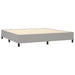 Pat box spring cu saltea, gri deschis, 200x200 cm, textil - WALTI WALTI