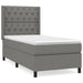 Pat box spring cu saltea, gri închis, 80x200 cm, textil - WALTI WALTI