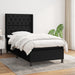 Pat box spring cu saltea, negru, 80x200 cm, textil - WALTI WALTI