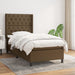 Pat box spring cu saltea, maro închis, 80x200 cm, textil - WALTI WALTI