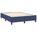 Pat box spring cu saltea, albastru, 140x200 cm, textil - WALTI WALTI