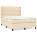 Pat continental cu saltea, crem, 140x200 cm, material textil - WALTI WALTI