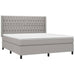Pat continental, gri deschis, 180x200 cm, material textil - WALTI WALTI