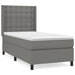 Pat box spring cu saltea, gri închis, 90x190 cm, textil - WALTI WALTI