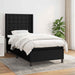 Pat box spring cu saltea, negru, 90x200 cm, textil - WALTI WALTI