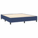 Pat continental cu saltea, albastru, 160x200cm, material textil - WALTI WALTI