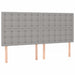 Pat continental, gri deschis, 180x200 cm, material textil - WALTI WALTI