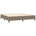 Pat box spring cu saltea, gri taupe, 200x200 cm, textil - WALTI WALTI
