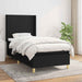 Pat box spring cu saltea, negru, 80x200 cm, textil - WALTI WALTI