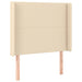 Pat box spring cu saltea, crem, 90x190 cm, textil - WALTI WALTI
